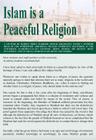 Islam - Peaceful Religion