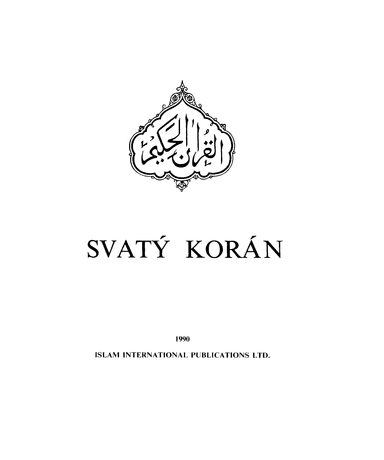 Holy Quran Czech